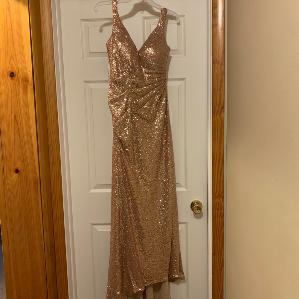 Alfred Angelo - bridesmaid dress - rose gold
